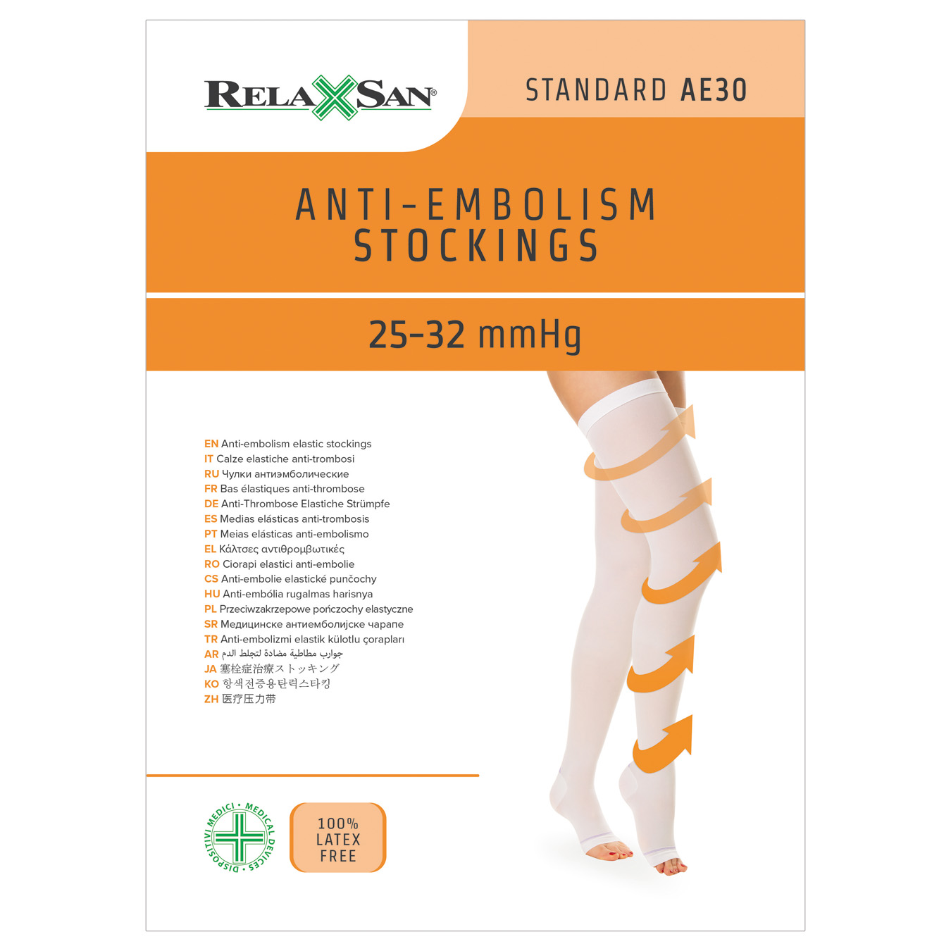 Antiembólica Muslo 25-32 mmHg – Relaxsan Medias de Compresion